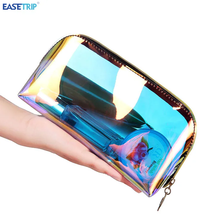 China Wholesale Professional Hologram Pvc Laser Makeup Bag Transparent Traveling Waterproof Handle It Cosmetic Bag
China Wholesale Professional Hologram Pvc Laser Makeup Bag Transparent Traveling Waterproof Handle It Cosmetic Bag