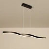 HOOYI Minimalism Modern Led Pendant Lights Black/White Aluminum Pendant Lamp Suspension Luminaire for Dining Room Kitchen Hotel
