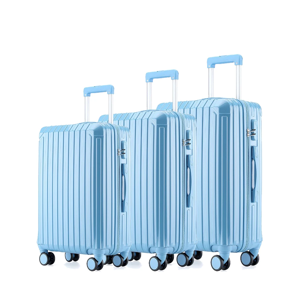 Wholesale waterproof hardside trolley luggage bags maletas bags customized design candy color ABS PC travel suitcase bags, Pink
Wholesale waterproof hardside trolley luggage bags maletas bags customized design candy color ABS PC travel suitcase bags, Pink