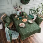 OEM customIzed linen tablecloth for christmas