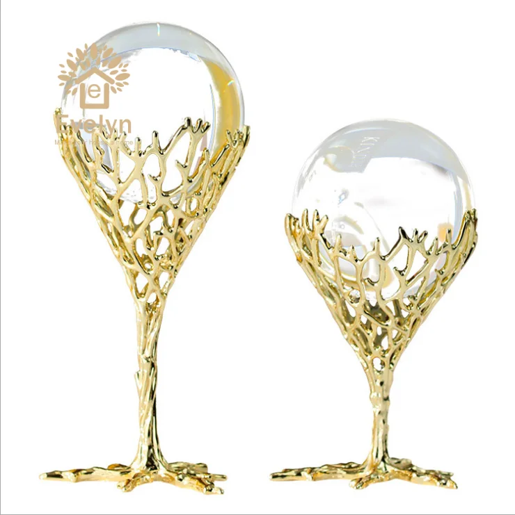 Luxurious golden unique folk art wedding decoration centerpieces crystal ball pieces, Gold
Luxurious golden unique folk art wedding decoration centerpieces crystal ball pieces, Gold