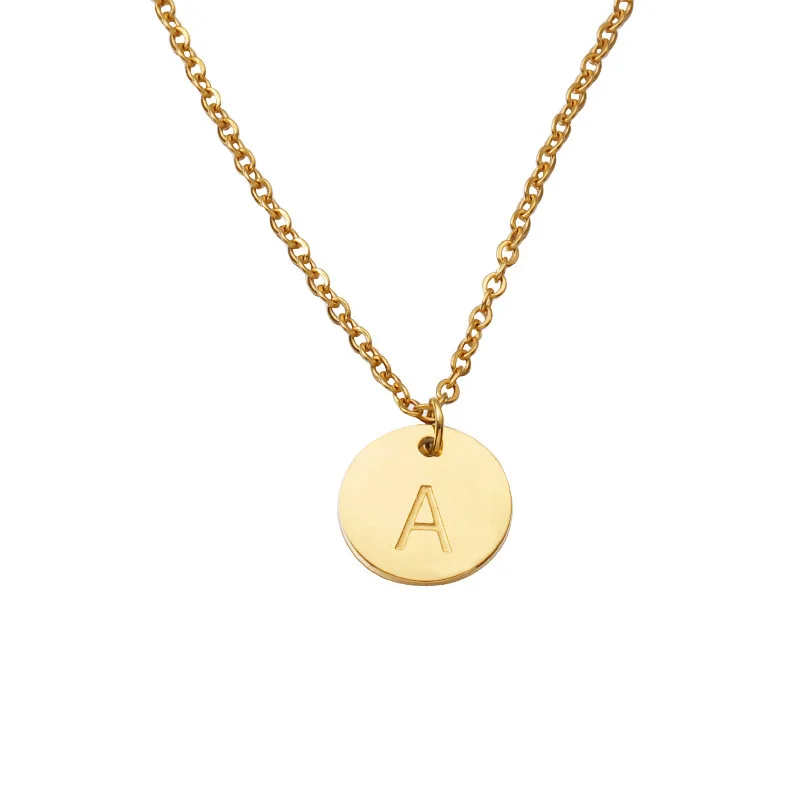 Wholesale Gold Diamond Pendant GOLD Alphabet Letter Stainless Steel Necklace For Men And Women
Wholesale Gold Diamond Pendant GOLD Alphabet Letter Stainless Steel Necklace For Men And Women