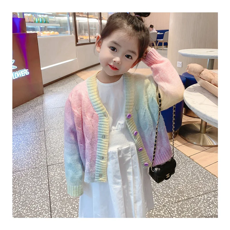 Boutique High Quality Autumn Spring Baby Infant Toddler cardigan Knit Clothes Kids rainbow Color Sweater
Boutique High Quality Autumn Spring Baby Infant Toddler cardigan Knit Clothes Kids rainbow Color Sweater
