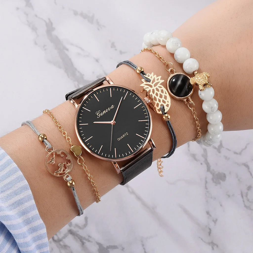 GAIETY simple fashion ladies watch alloy watch with bracelet set combination 
GAIETY simple fashion ladies watch alloy watch with bracelet set combination