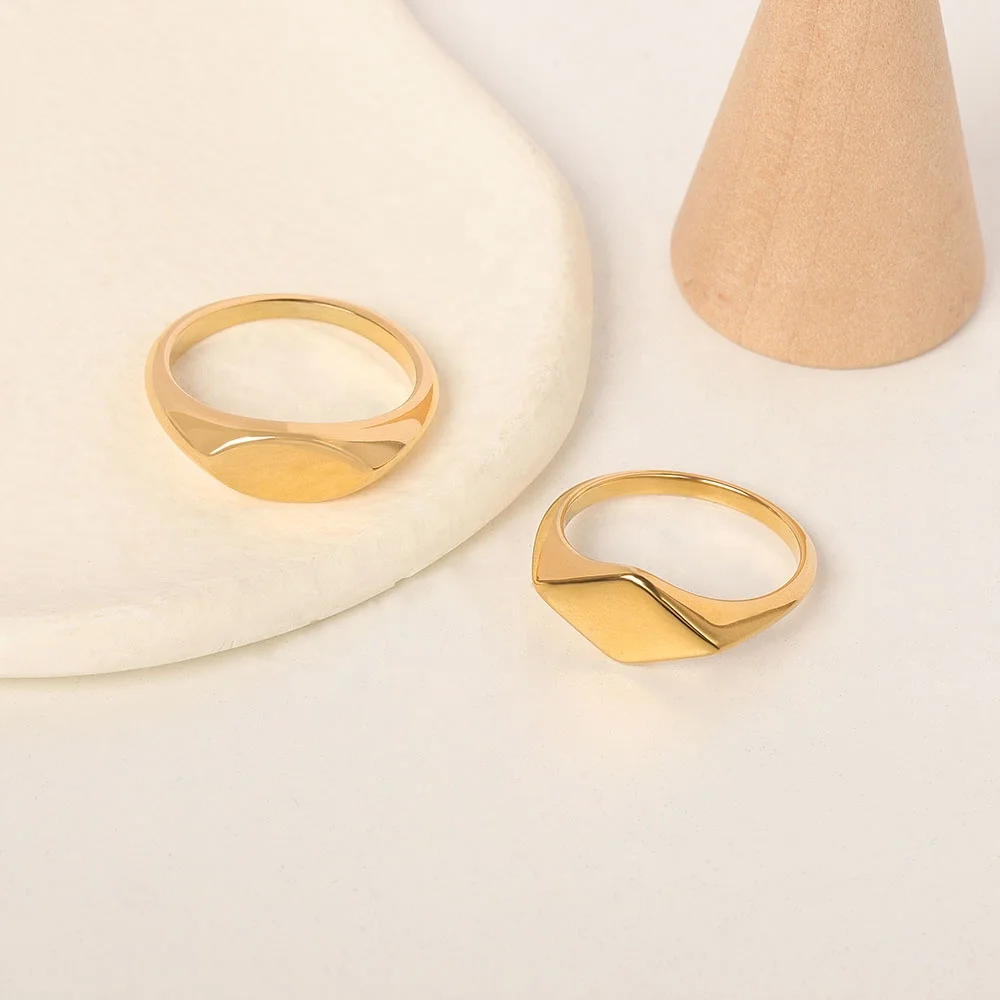 2020 Hot Selling Fashion 18 k Gold Plated Stainless Steel Finger Rings Women's 14K 18K Gold Plated Ring Jewelry
2020 Hot Selling Fashion 18 k Gold Plated Stainless Steel Finger Rings Women's 14K 18K Gold Plated Ring Jewelry