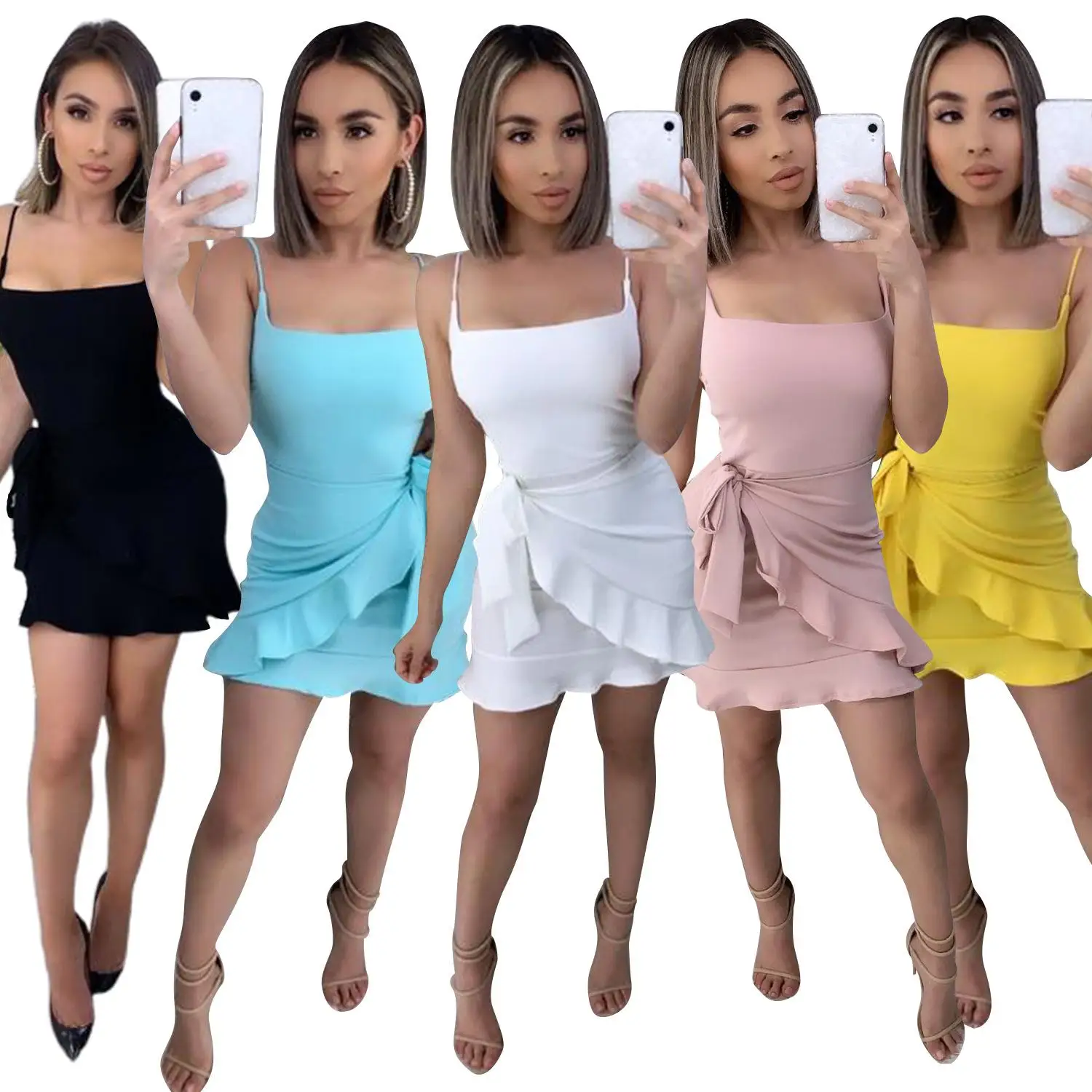 Fashion summer bodycon nightclub dress girls' women casual solid color clothing sexy backless strap dresses
Fashion summer bodycon nightclub dress girls' women casual solid color clothing sexy backless strap dresses
