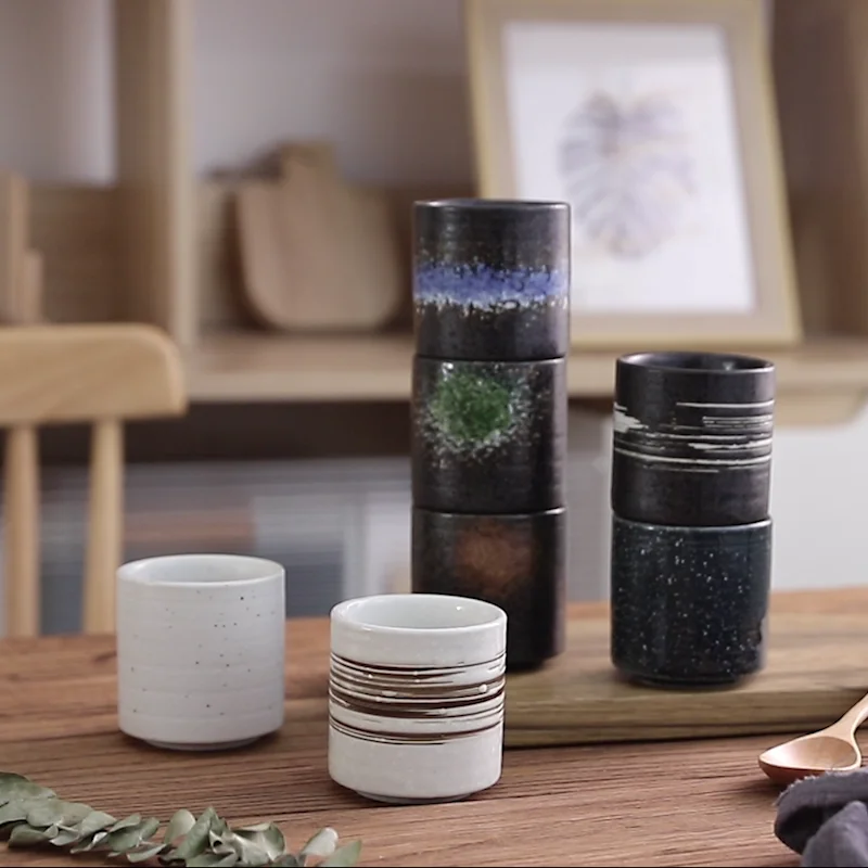 Wholesale Manufacturer Newest Retro Custom Japanese Style Round Shaped Stackable Small Stock No Handle Ceramic Tea Mug, Optional
Wholesale Manufacturer Newest Retro Custom Japanese Style Round Shaped Stackable Small Stock No Handle Ceramic Tea Mug, Optional