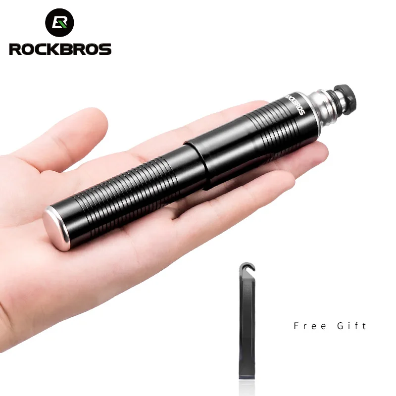 ROCKBROS Bike Bicycle Pump Mini Portable 110 PSI Pressure Aluminum Alloy Air Pump Riding Cycling Accessories, Black
ROCKBROS Bike Bicycle Pump Mini Portable 110 PSI Pressure Aluminum Alloy Air Pump Riding Cycling Accessories, Black