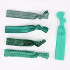 Korea Reflective elastic polyester webbing Knotted hair band for headbands hair ties