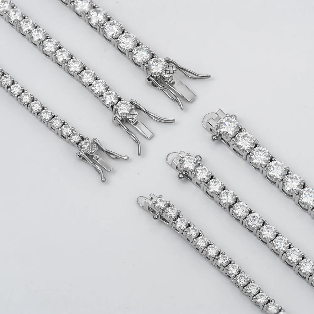 Tennis Chain Moissanite Tennis Bracelet 925 Sterling Silver Gift Box Women's Moissanite Jewelry
Tennis Chain Moissanite Tennis Bracelet 925 Sterling Silver Gift Box Women's Moissanite Jewelry