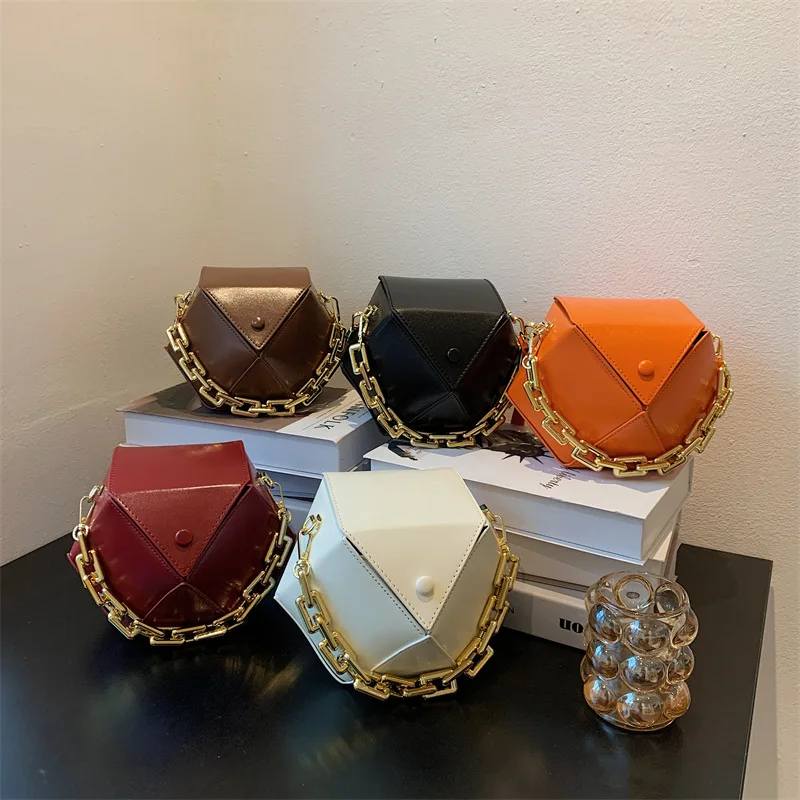 Fashion Solid PU Leather Thick Chain Handle Shoulder Handbag PU Leather Ladies Hand Bags, 5 colors
Fashion Solid PU Leather Thick Chain Handle Shoulder Handbag PU Leather Ladies Hand Bags, 5 colors