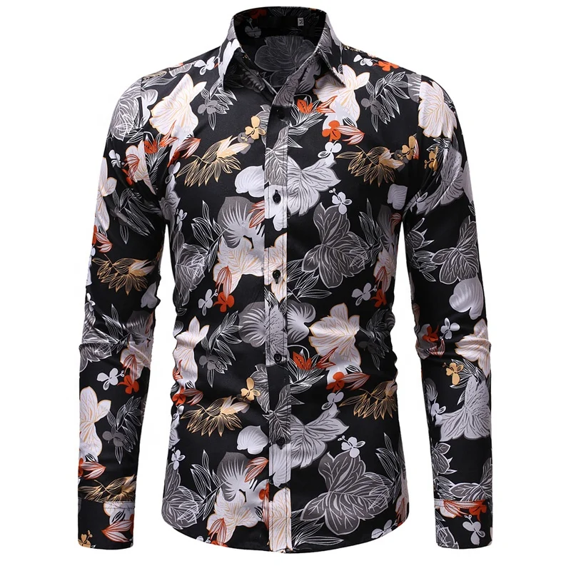 Small order long sleeve spring casual funny floral design button up shirts custom printing for men2021
Small order long sleeve spring casual funny floral design button up shirts custom printing for men2021