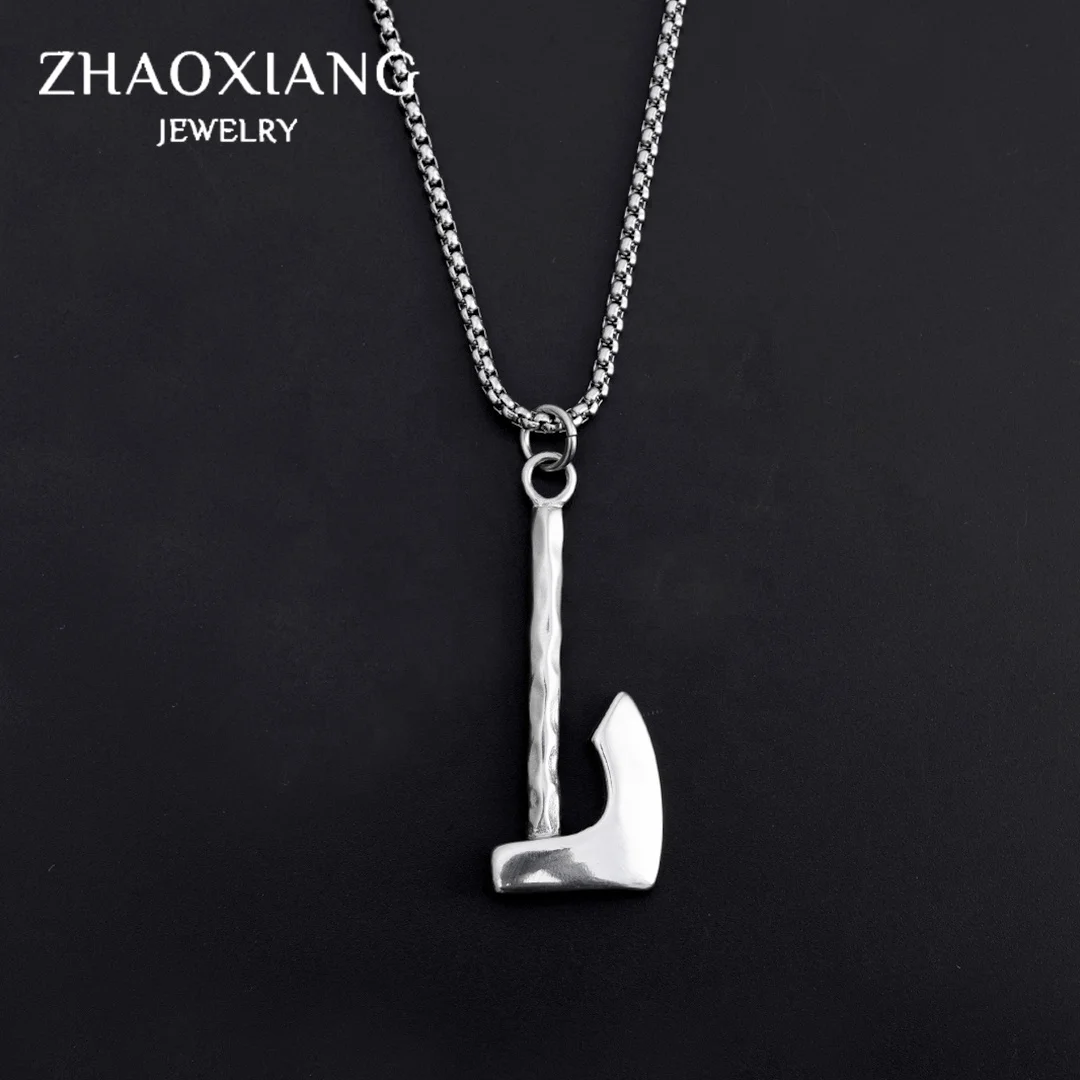 Wholesale Ax Shape Steel Color Cheap Price Stainless Steel Pendants Necklaces For Women Men Punk Rock 2021 Trends
Wholesale Ax Shape Steel Color Cheap Price Stainless Steel Pendants Necklaces For Women Men Punk Rock 2021 Trends