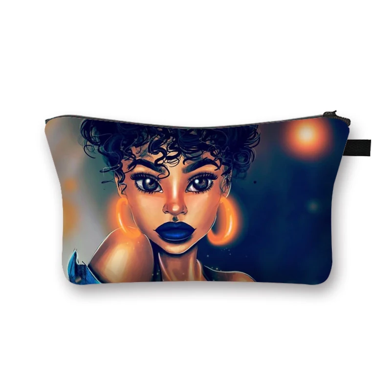 Black Girl Print Makeup Bag for Women Ladies Fashion Art Cosmetic Bag Large Capacity Fashion Cosmetic Storage Box Makeup Pocket, Customized
Black Girl Print Makeup Bag for Women Ladies Fashion Art Cosmetic Bag Large Capacity Fashion Cosmetic Storage Box Makeup Pocket, Customized