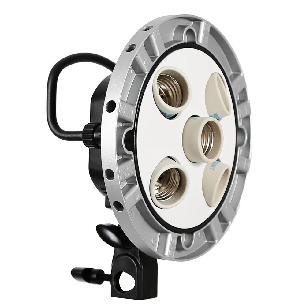 inlighttech Godox TL-5 Studio E27 5 Socket Bulb Tricolor Light Lamp Multi Holder Speed ring,AC Slave Flash Holder, Other
inlighttech Godox TL-5 Studio E27 5 Socket Bulb Tricolor Light Lamp Multi Holder Speed ring,AC Slave Flash Holder, Other