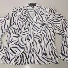 zebra printing with bow tie Women blouses