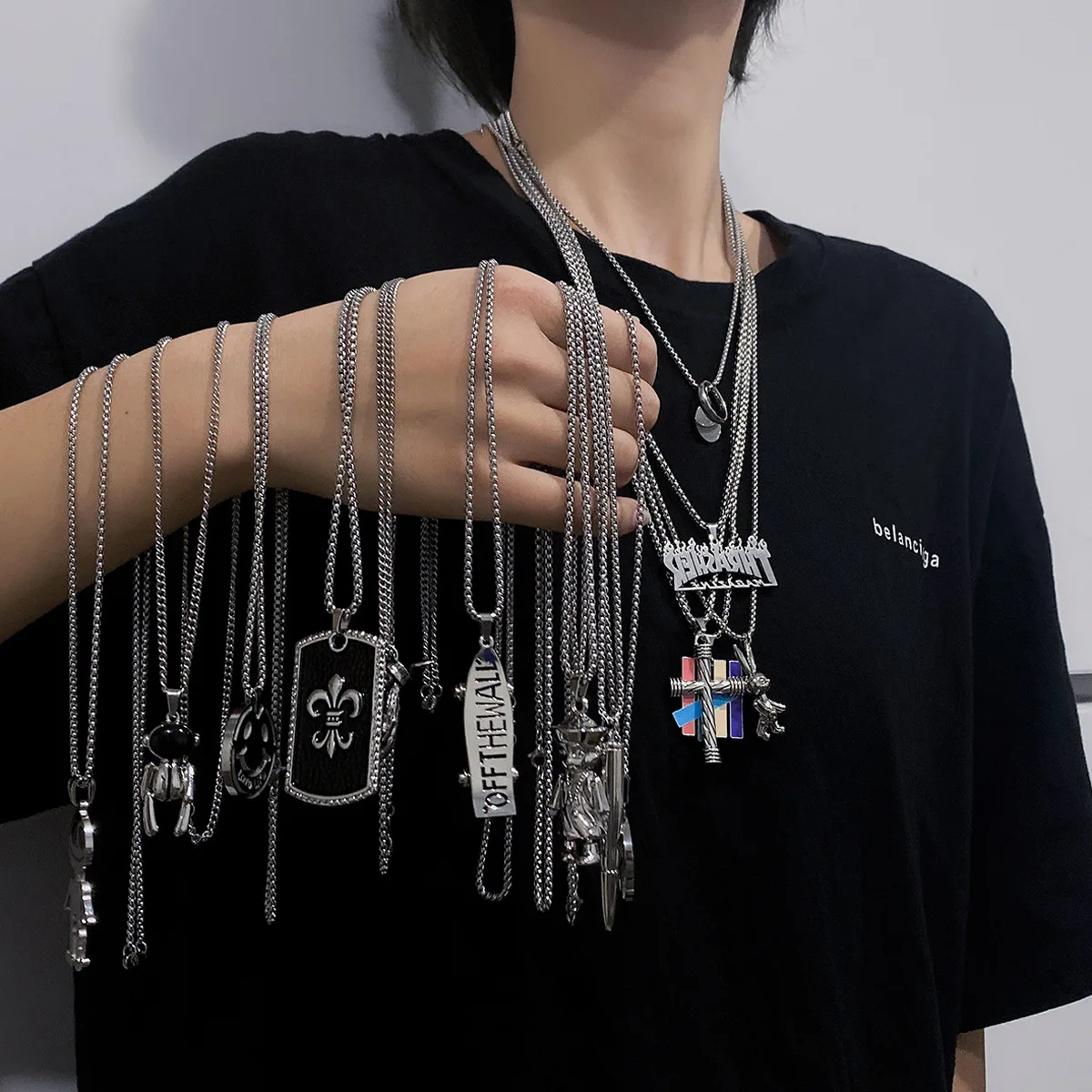 Men jewelry Stainless steel skateboard pendant necklace hip hop long chain sweater charms necklace for men
Men jewelry Stainless steel skateboard pendant necklace hip hop long chain sweater charms necklace for men
