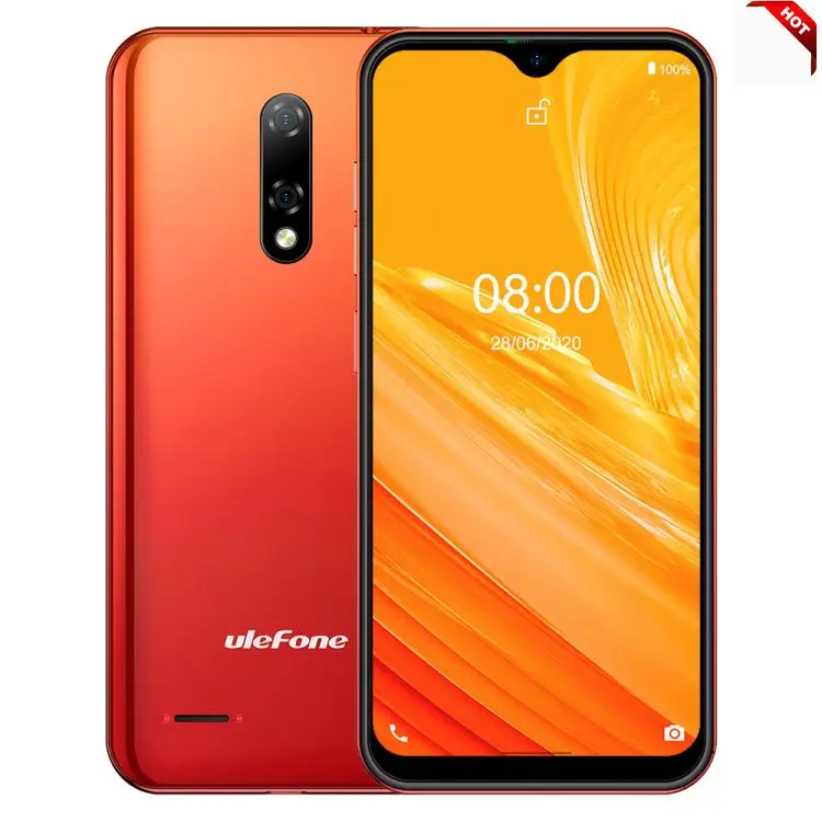 

International version Celular Ulefone Note 8 2GB+16GB Dual Rear Cameras Face ID smartphone Android 10.0 Quad-core mobile phone