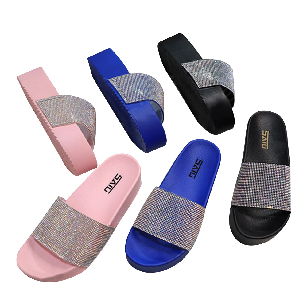 Superstarer Black chunky glitter platform sandals for lady women casual pink flip flop slipper, Customized
Superstarer Black chunky glitter platform sandals for lady women casual pink flip flop slipper, Customized