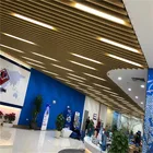 U Shape Metal Aluminum Rectangular Tube Aluminum Baffle Ceiling