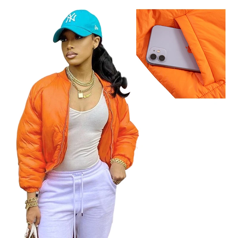 2021 fashion winter long sleeve warm short style bomber jacket casual women's coats
2021 fashion winter long sleeve warm short style bomber jacket casual women's coats