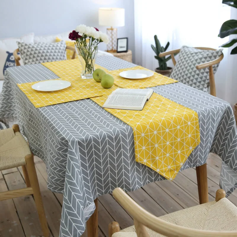 i@home modern geometric pattern coffee table wedding yellow linen table mats and runners
i@home modern geometric pattern coffee table wedding yellow linen table mats and runners