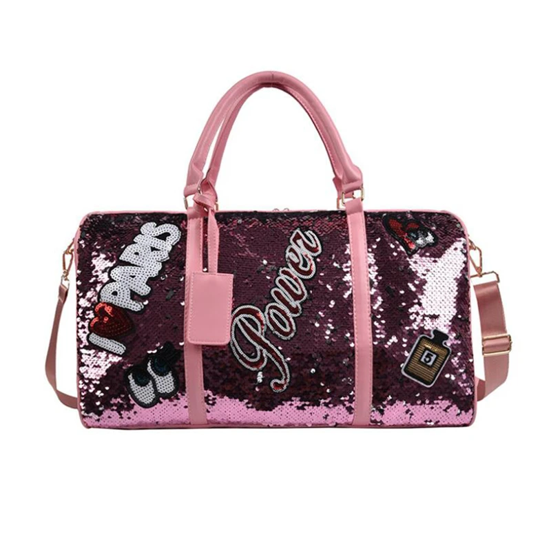 2020 New arrival Fashion high quality pink sequin cylinder duffel bag women waterproof large gym bag, 4 colors
2020 New arrival Fashion high quality pink sequin cylinder duffel bag women waterproof large gym bag, 4 colors