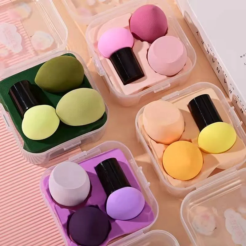 4pcs Soft Makeup Sponge Puff Egg Make Up Brush Custom Logo Beauty Accessories Wholesale
4pcs Soft Makeup Sponge Puff Egg Make Up Brush Custom Logo Beauty Accessories Wholesale