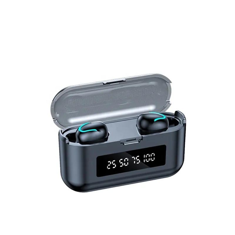 TWS Headset True Wireless Earbud LED Display Wireless Headsets for Microphone, Black / white
TWS Headset True Wireless Earbud LED Display Wireless Headsets for Microphone, Black / white