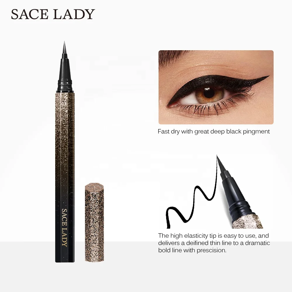 SACE LADY Liquid Eyeliner Pencil Waterproof Long Lasting Eyeliner Smudge Proof Private Label Eye Make-up 2 Colors
SACE LADY Liquid Eyeliner Pencil Waterproof Long Lasting Eyeliner Smudge Proof Private Label Eye Make-up 2 Colors