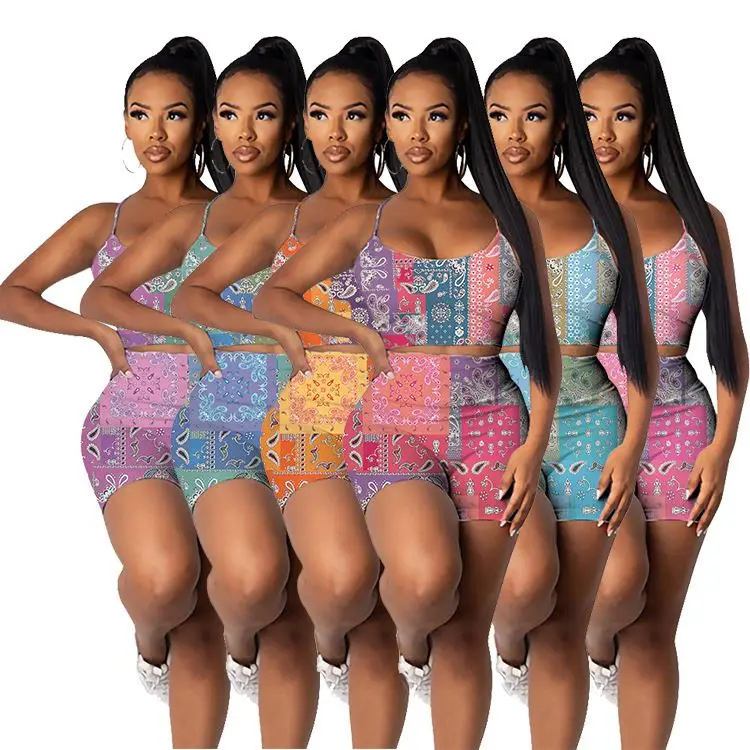2021 Amazon Best Design Summer Women Fashion Clothing Colorful Print Sports Suit Two Piece Outfits Women 2 Piece Short Set
2021 Amazon Best Design Summer Women Fashion Clothing Colorful Print Sports Suit Two Piece Outfits Women 2 Piece Short Set