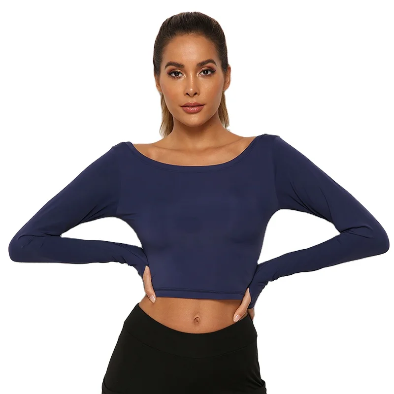 New Style Customized Sizes Women Seamless Long Sleeve Stretchy Yoga Sports Crop Top T-Shirt, Red/pink/gray/black/blue/fluorescent yellow/navy blue
New Style Customized Sizes Women Seamless Long Sleeve Stretchy Yoga Sports Crop Top T-Shirt, Red/pink/gray/black/blue/fluorescent yellow/navy blue