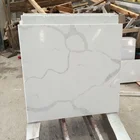 Stone Yunfu Stone Artificial Chinese Calacatta White Quartz Stone Slab For Countertop And Island