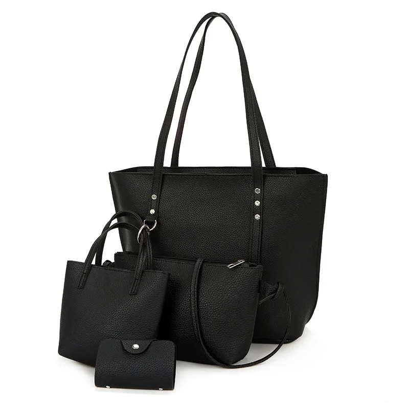 New fashion European and American style trendy female big bag PU leather 4 pcs in set Women bag handbags set for women, Can choose
New fashion European and American style trendy female big bag PU leather 4 pcs in set Women bag handbags set for women, Can choose