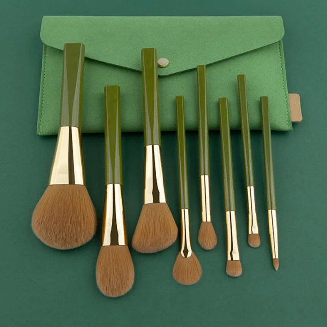 2021 Latest Electroplating Green Bamboo Makeup Brush Tube Custom Cosmetic Brush Kit, As pics
2021 Latest Electroplating Green Bamboo Makeup Brush Tube Custom Cosmetic Brush Kit, As pics