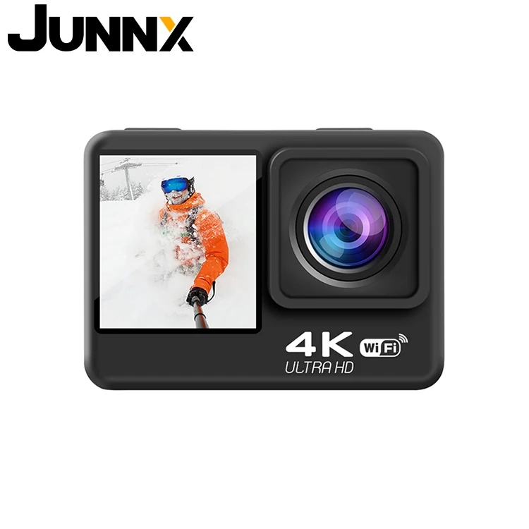 JUNNX Action Video Camara 4 K 60 FPS 24MP 2.0 Touch LCD EIS Dual Screen Remote Control WiFi Waterproof Extreme 4K Sports Camera
JUNNX Action Video Camara 4 K 60 FPS 24MP 2.0 Touch LCD EIS Dual Screen Remote Control WiFi Waterproof Extreme 4K Sports Camera
