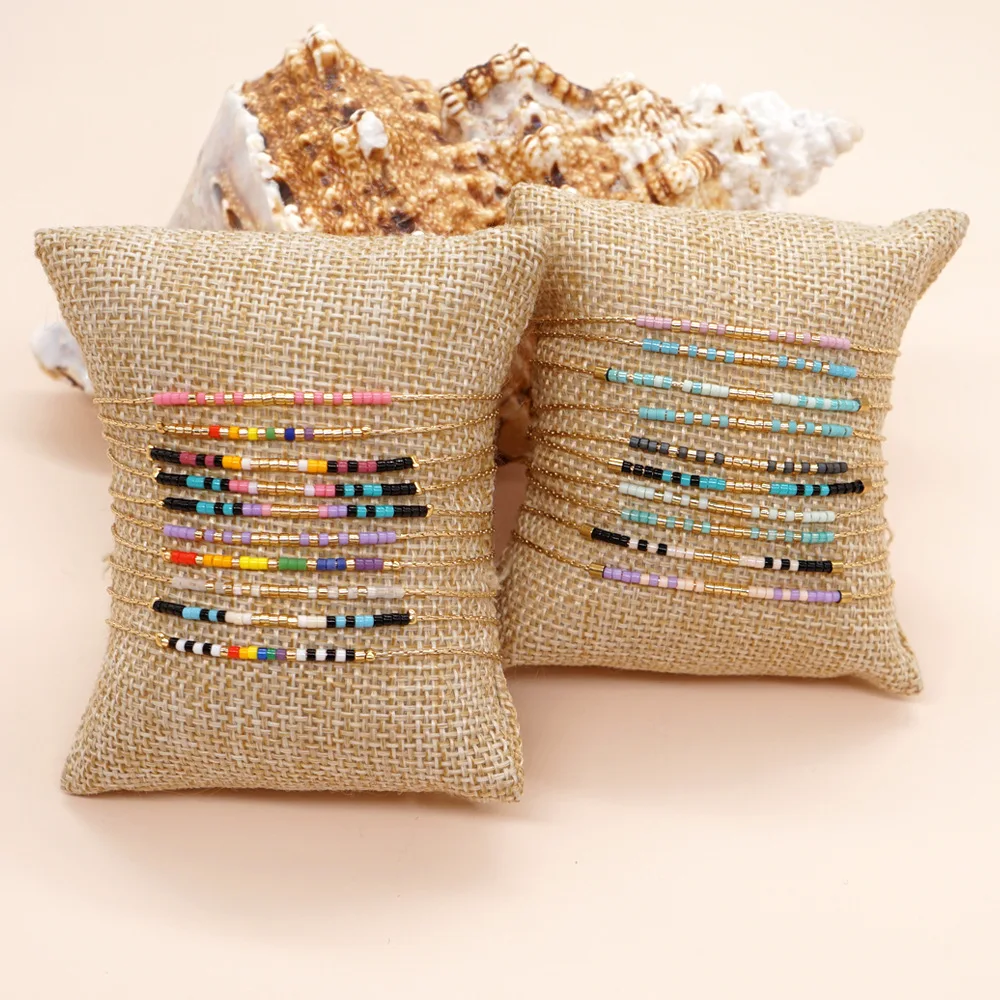 JC crystal women small gold adjustable beaded bracelet multi colors beads miyuki bracelet bohemic
JC crystal women small gold adjustable beaded bracelet multi colors beads miyuki bracelet bohemic