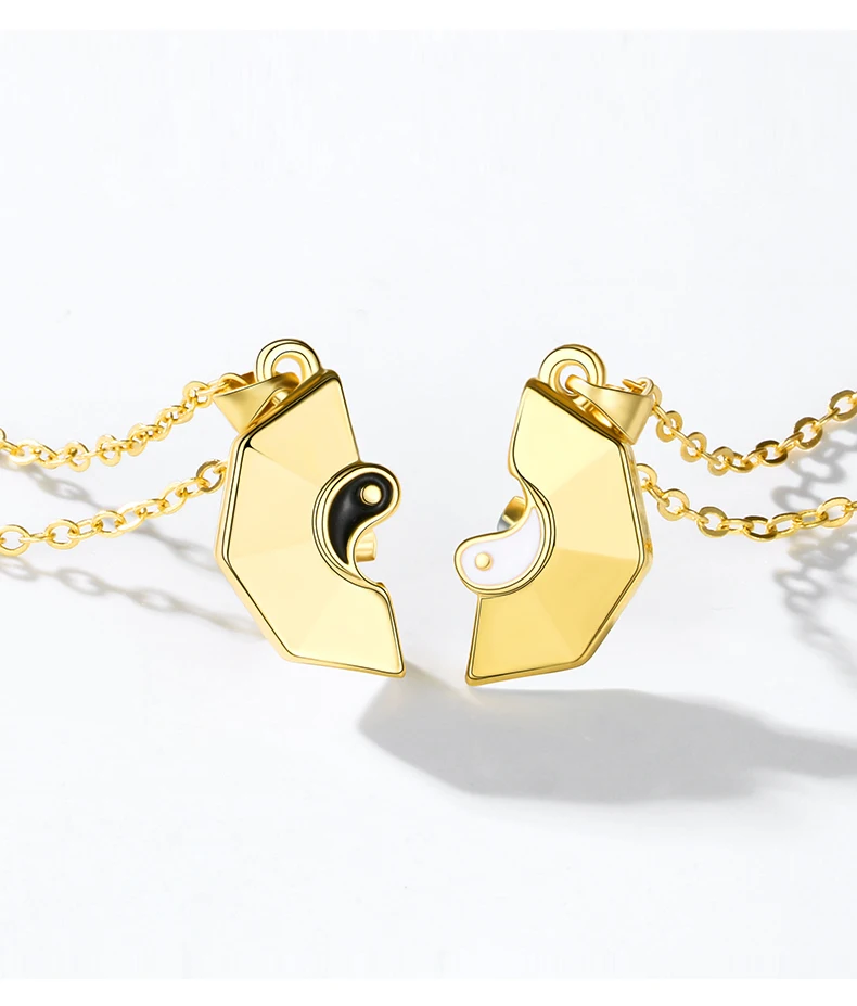 Magnetic Yin Yang necklace gold Charm Necklace Women & Youth Valentine's Day Gift best friends Couple necklace
Magnetic Yin Yang necklace gold Charm Necklace Women & Youth Valentine's Day Gift best friends Couple necklace