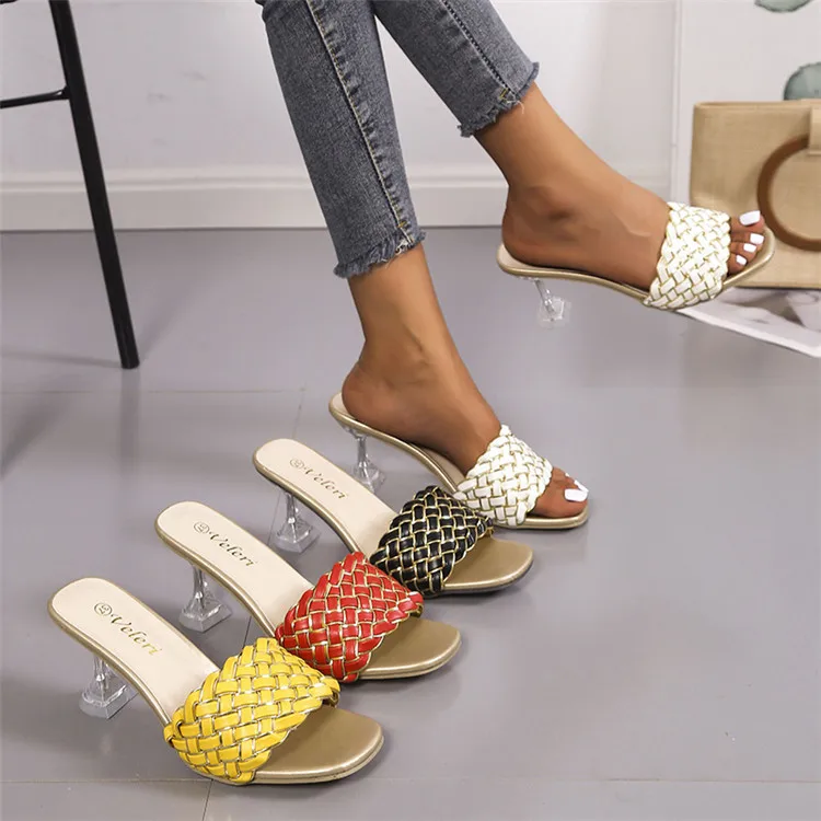 Women's slippers 2021 new summer peep-toe slippers women's woven stiletto heel plus size fashion women's shoes, White, yellow, red, black
Women's slippers 2021 new summer peep-toe slippers women's woven stiletto heel plus size fashion women's shoes, White, yellow, red, black