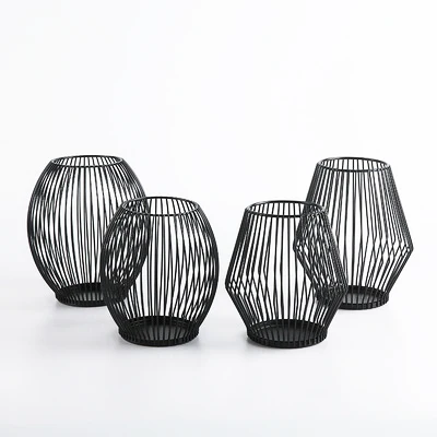 Decorative Home Decor Gifts Hollow Out black Candlestick Iron Bird Cage Geometric Shape Metal Gold Candle Holder
Decorative Home Decor Gifts Hollow Out black Candlestick Iron Bird Cage Geometric Shape Metal Gold Candle Holder