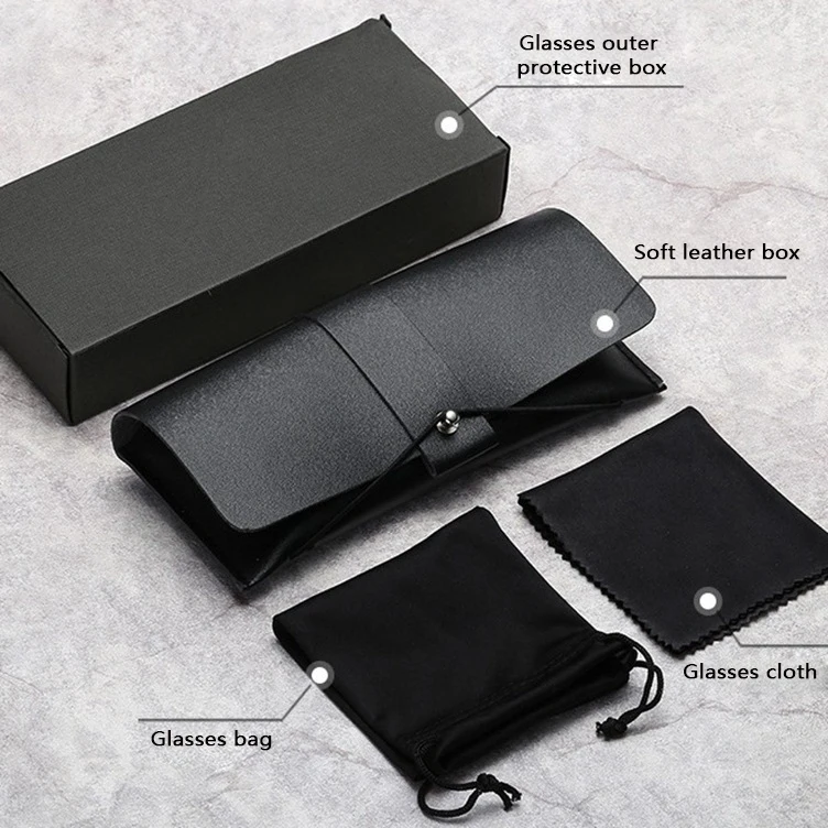 Wholesale leather portable elastic drawstring sun glasses case packing eyeglasses custom logo packaging sunglasses box pack, Black
Wholesale leather portable elastic drawstring sun glasses case packing eyeglasses custom logo packaging sunglasses box pack, Black