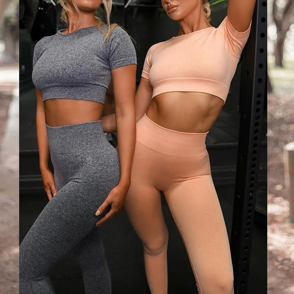 XIANGHUI wholesale can custom logo fitness hip-lifting knitted seamless colorful fitness yoga set wear clothes, Picture shows
XIANGHUI wholesale can custom logo fitness hip-lifting knitted seamless colorful fitness yoga set wear clothes, Picture shows