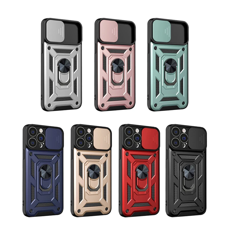 TPU+PC Camera Lens Protector Mobile Phone Case For iPhone 14 13 12 11 Pro Max Silding Window Metal Ring Bracket Case, Seven colors
TPU+PC Camera Lens Protector Mobile Phone Case For iPhone 14 13 12 11 Pro Max Silding Window Metal Ring Bracket Case, Seven colors