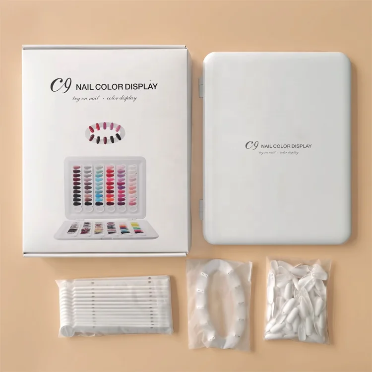 120 Color Portable C9 Nail Color Card Gel Polish Display Book Nail Swatch Book, White or custom color
120 Color Portable C9 Nail Color Card Gel Polish Display Book Nail Swatch Book, White or custom color