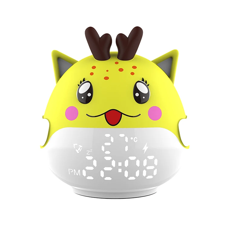Cute Kids No Ticking Snooze Sleep Training Rechargeable Animal Shape Animal Sound Led Alarm Clock
Cute Kids No Ticking Snooze Sleep Training Rechargeable Animal Shape Animal Sound Led Alarm Clock