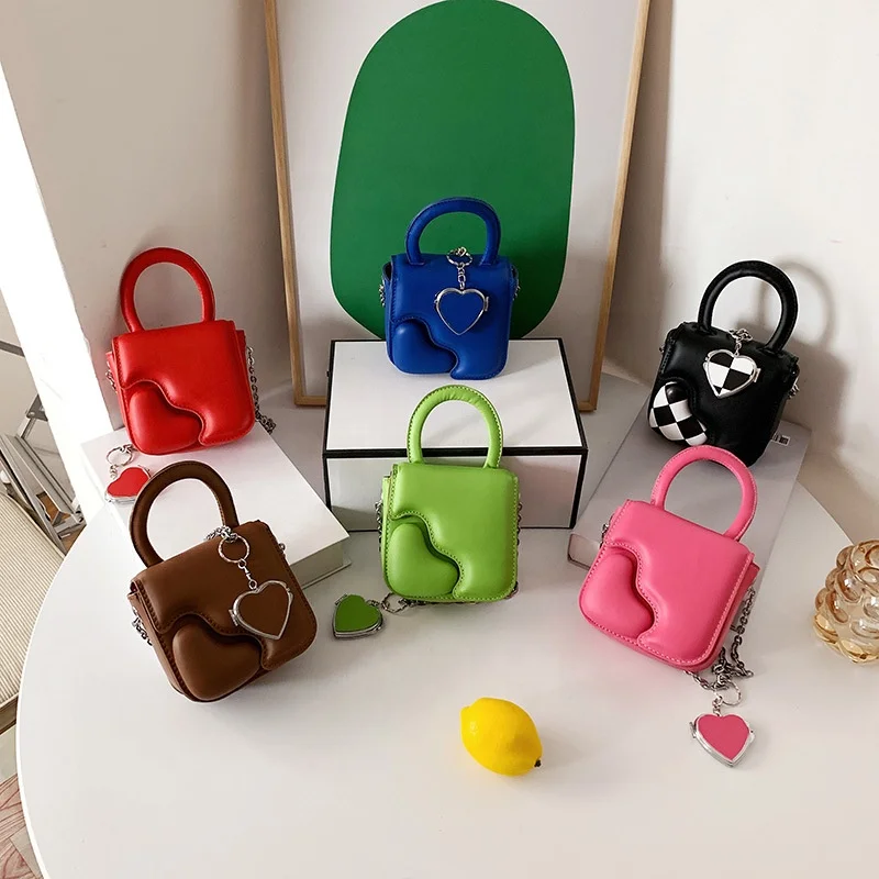 Hot Heart Leather Mini Bags Women Handbags Ladies Chain Strap Women's Shoulder Bags
Hot Heart Leather Mini Bags Women Handbags Ladies Chain Strap Women's Shoulder Bags