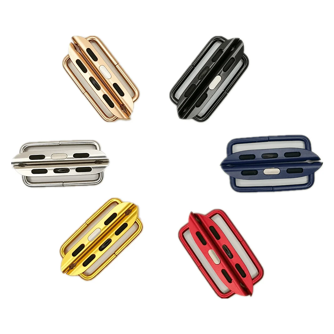 Manufacturer Stainless steel connector 38 / 40 / 42 / 44mm Apple watch strap leather watch strap universal, Silver/ black/gold/ rose gold. can be customized in more colors
Manufacturer Stainless steel connector 38 / 40 / 42 / 44mm Apple watch strap leather watch strap universal, Silver/ black/gold/ rose gold. can be customized in more colors