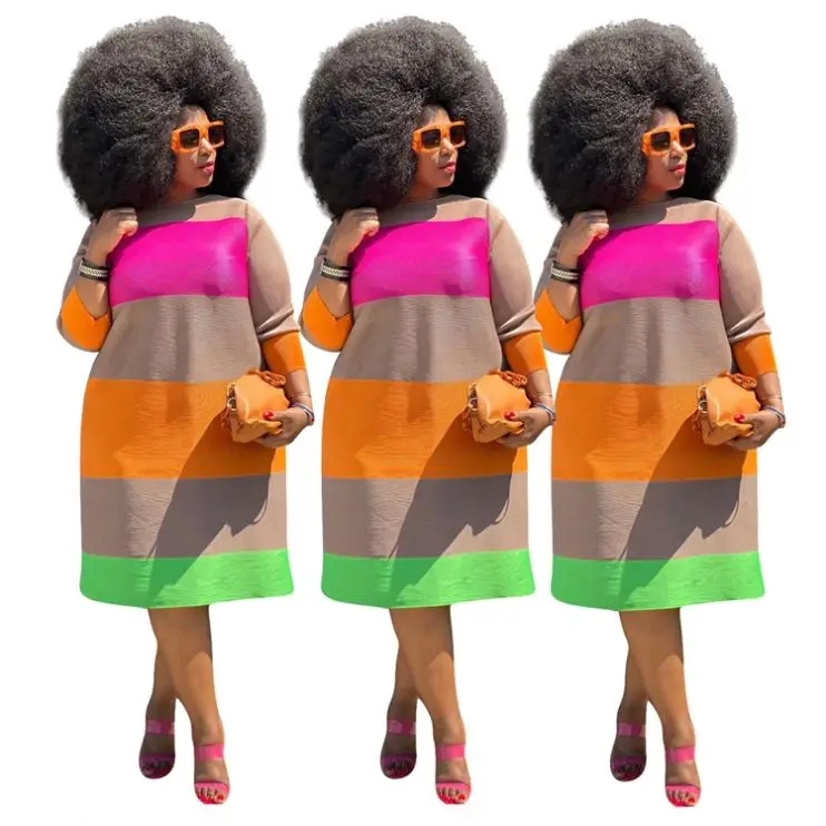 2021 Wholesale Good Quality Casual Plus Women Dress Hot On Sale Colorful O-neck Long-sleeve Women Dresses
2021 Wholesale Good Quality Casual Plus Women Dress Hot On Sale Colorful O-neck Long-sleeve Women Dresses