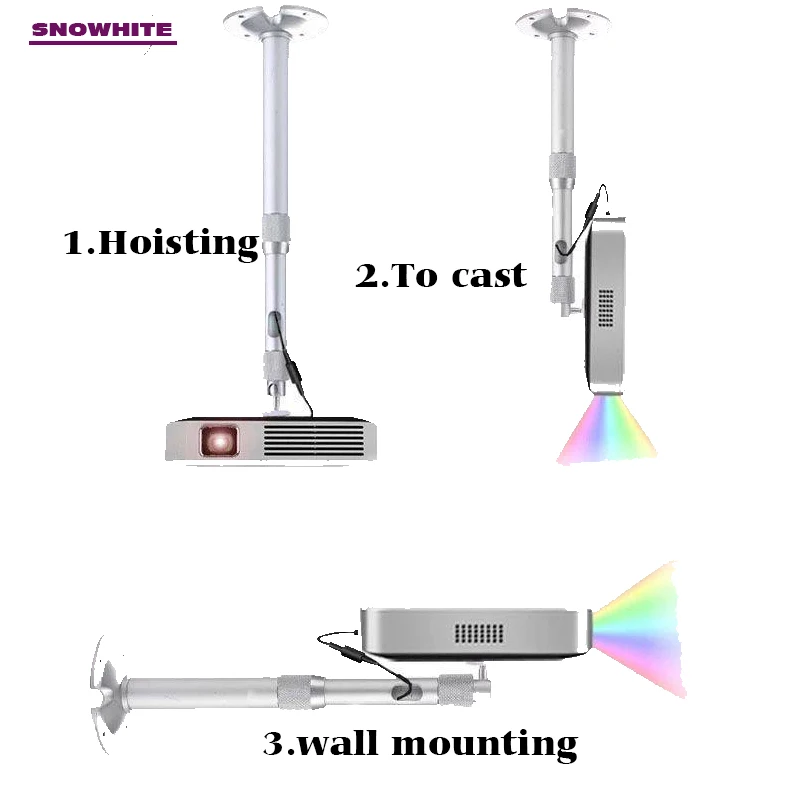 Universal projector ceiling holder multi-adjustable wall projector hanging holder mini projector can Holder 3kg
Universal projector ceiling holder multi-adjustable wall projector hanging holder mini projector can Holder 3kg