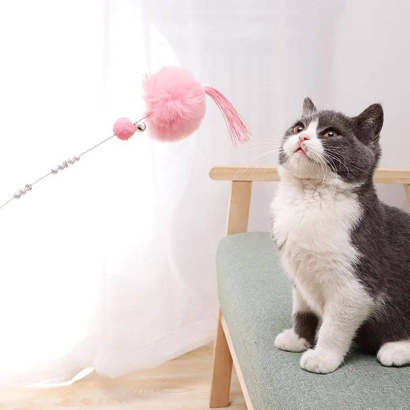 3pcs/set Cat Teaser Toy Fairy Cat Teaser Badminton Bell Funny Cat Toy, Picture showed
3pcs/set Cat Teaser Toy Fairy Cat Teaser Badminton Bell Funny Cat Toy, Picture showed